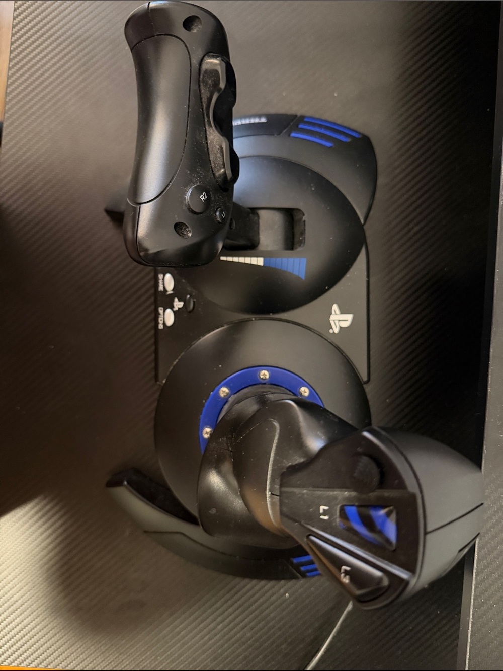 Thrustmaster T.Flight Hotas 4 joystick designed for PlayStation and PC.